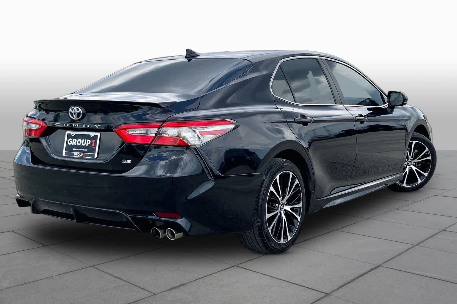 2019 Toyota Camry SE Midnight Black Metallic at Group 1 Toyota Southwest
