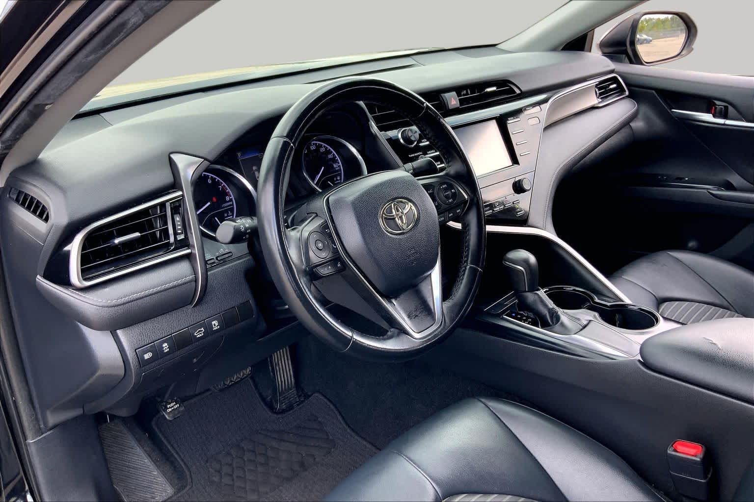 2019 Toyota Camry SE Midnight Black Metallic at Group 1 Toyota Southwest