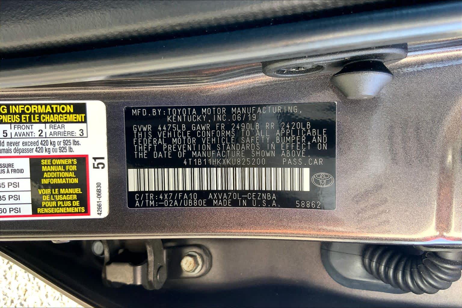 2019 Toyota Camry LE Brownstone at Auto Boutique Texas