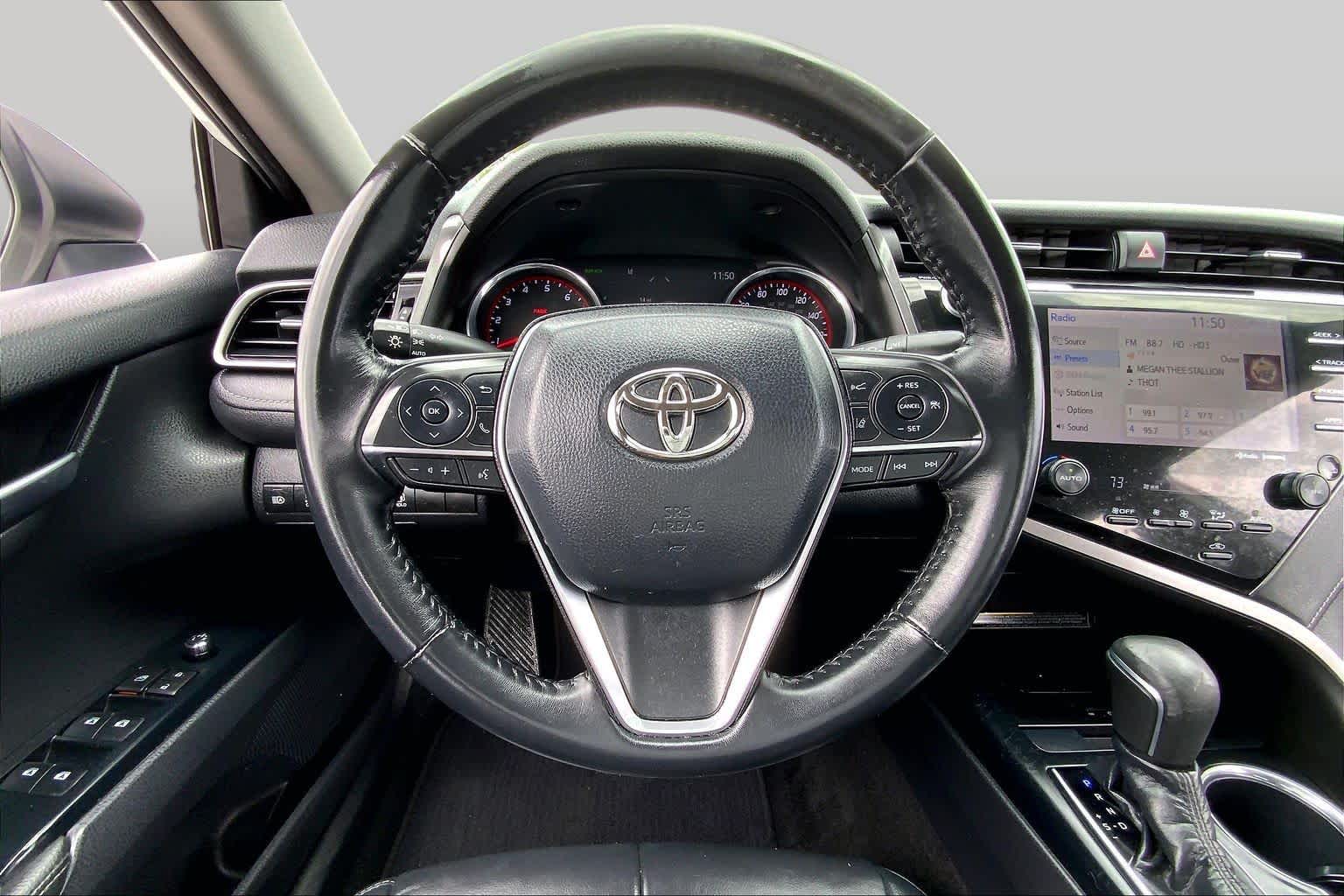 2019 Toyota Camry XSE Wind Chill Pearl at Group 1 Toyota Southwest