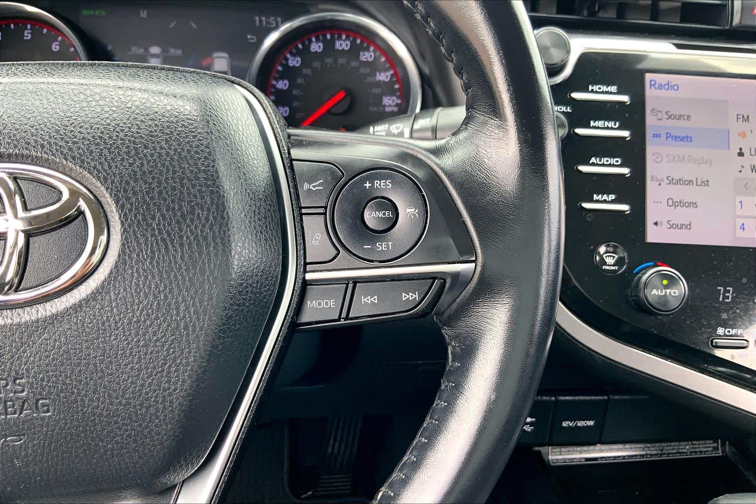 2019 Toyota Camry XSE Wind Chill Pearl at Group 1 Toyota Southwest
