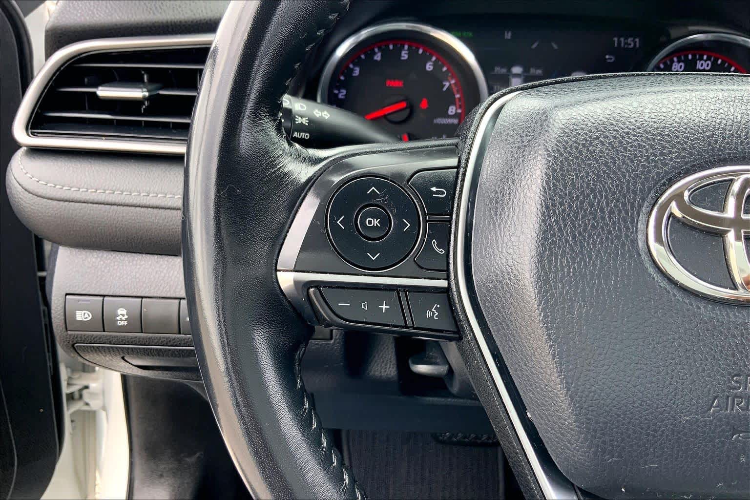 2019 Toyota Camry XSE Wind Chill Pearl at Group 1 Toyota Southwest