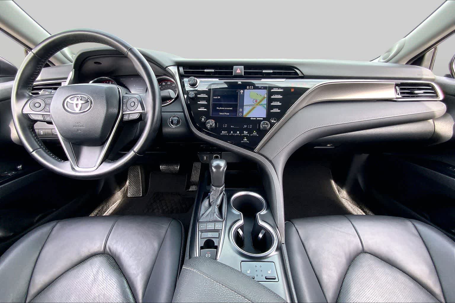 2019 Toyota Camry XSE Celestial Silver/Midnight Black Metallic at AutoNation USA Katy