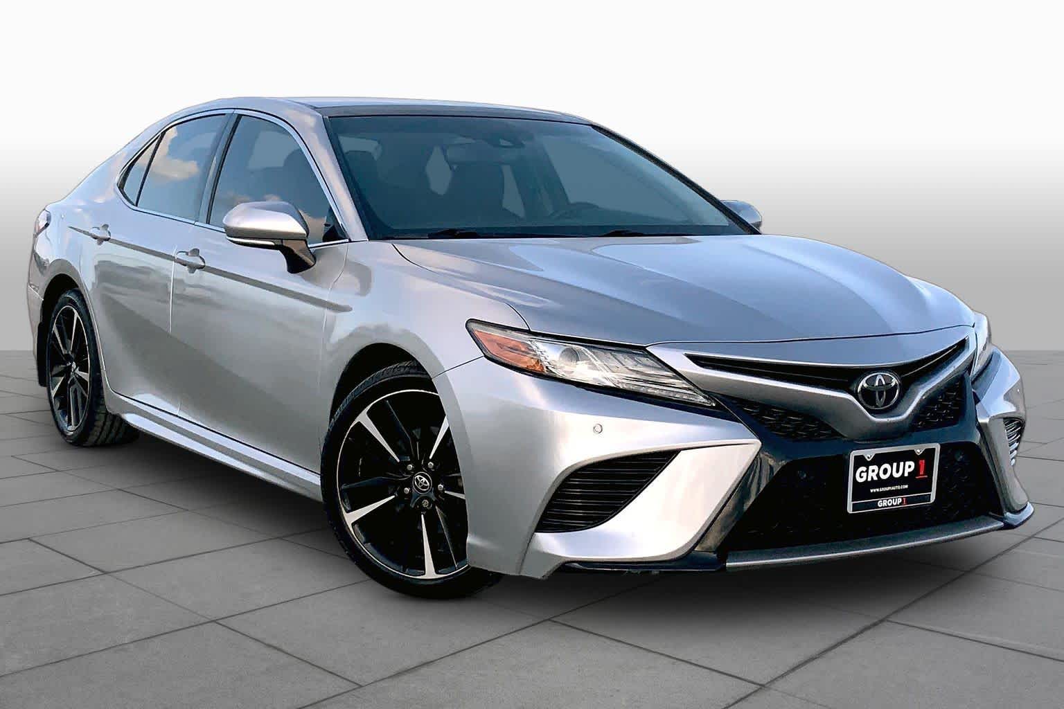 2018 Toyota Camry XSE Celestial Silver Metallic at Tomball Chrysler Dodge Jeep Ram