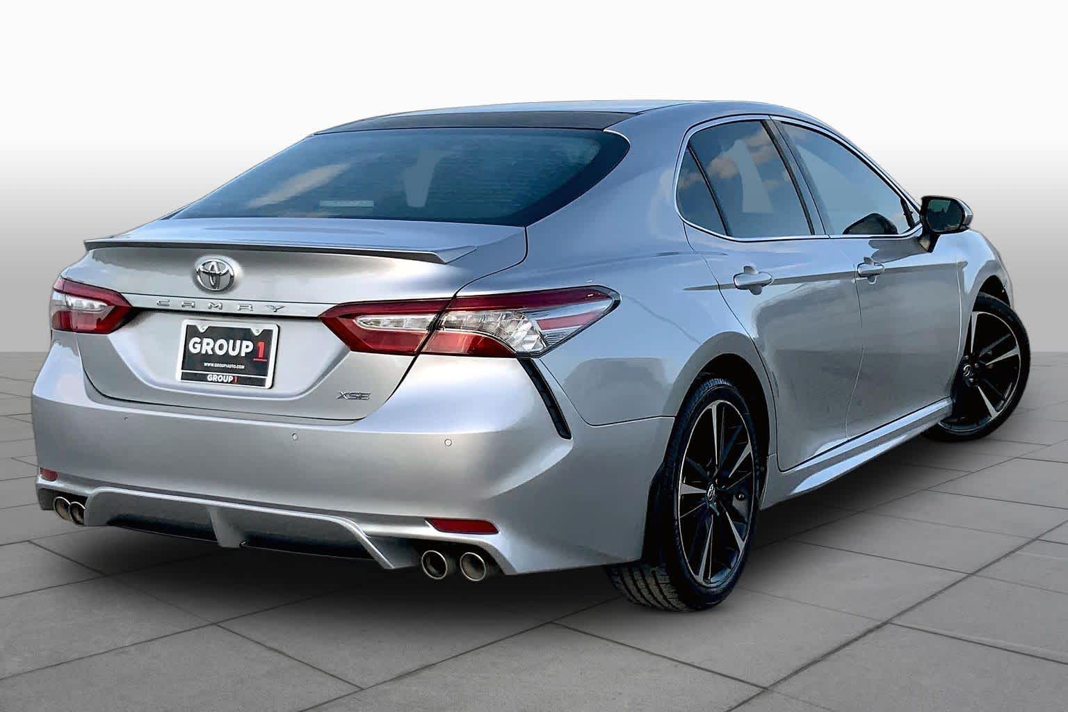 2018 Toyota Camry XSE Celestial Silver Metallic at Tomball Chrysler Dodge Jeep Ram