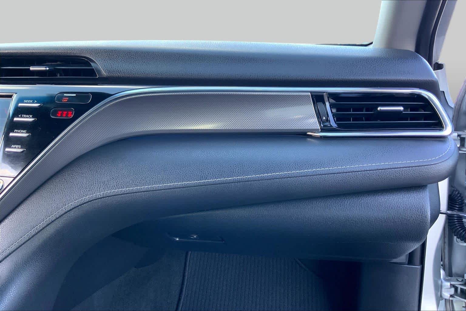 2018 Toyota Camry XSE Celestial Silver Metallic at Tomball Chrysler Dodge Jeep Ram