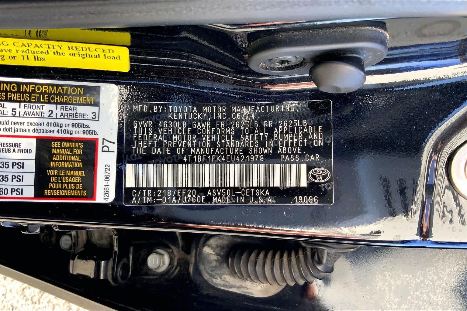 2014 Toyota Camry photo 35 of 35