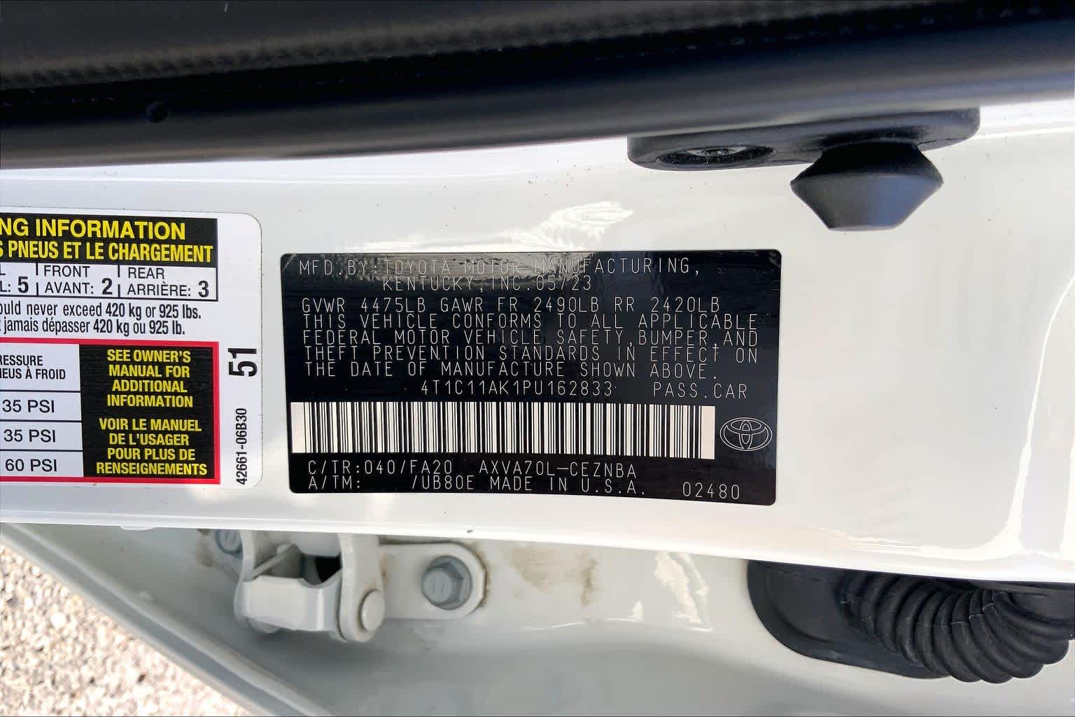2023 Toyota Camry LE Ice Cap at Group 1 Toyota Southwest
