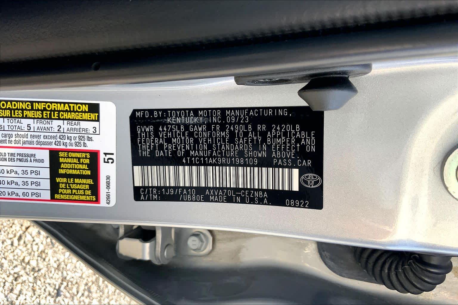 2024 Toyota Camry LE Celestial Silver Metallic at Baytown Ford