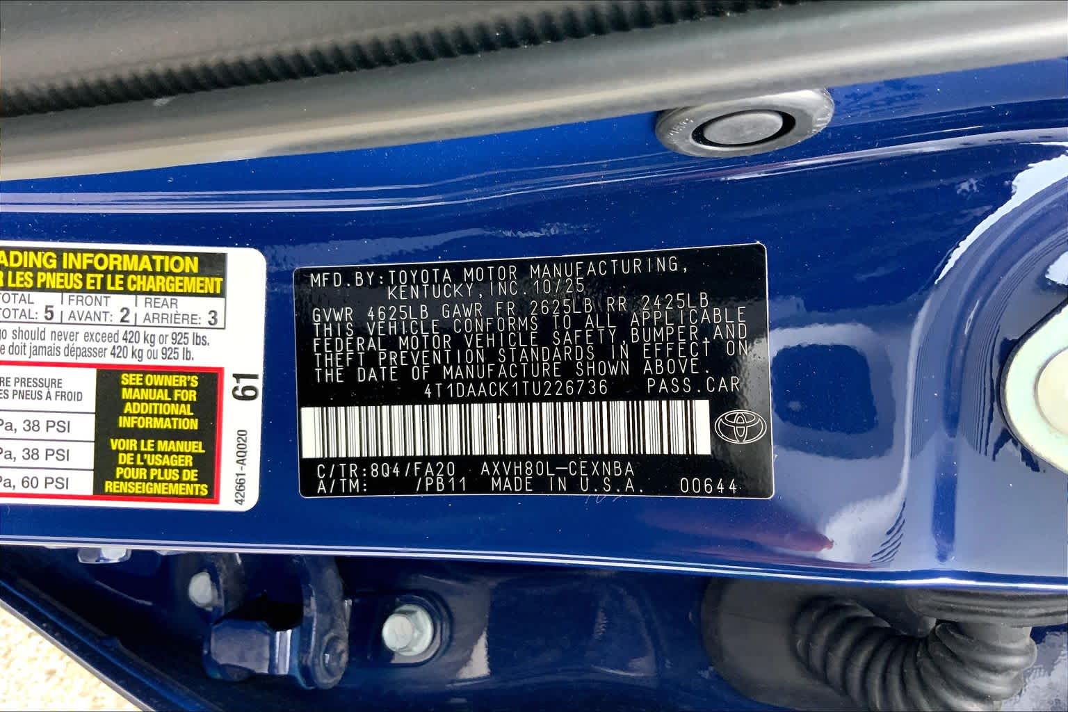 2026 Toyota Camry LE Reservoir Blue at Group 1 Toyota Southwest