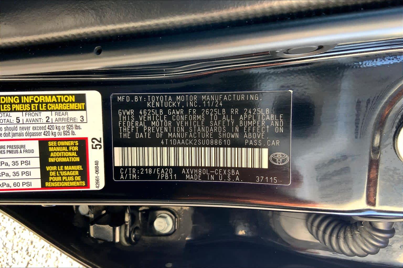 2025 Toyota Camry SE Midnight Black Metallic at Group 1 Toyota Southwest