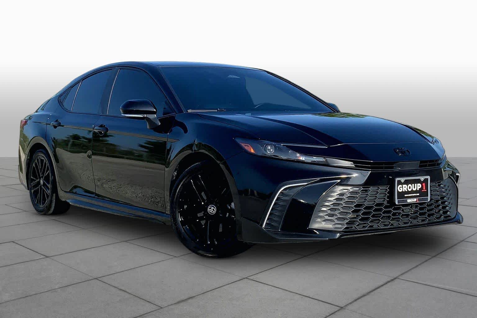 2025 Toyota Camry SE Midnight Black Metallic at Group 1 Toyota Southwest