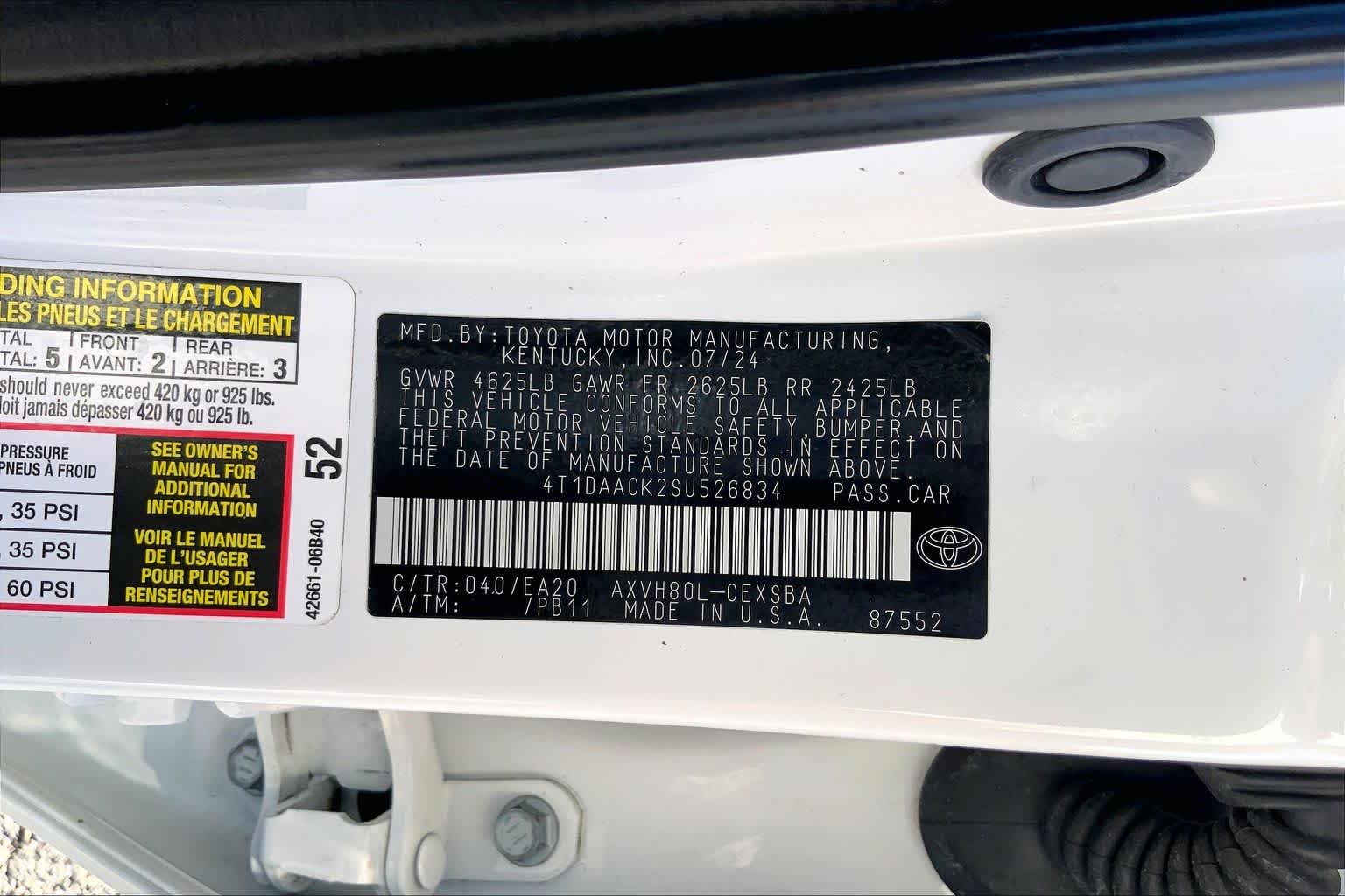 2025 Toyota Camry SE Ice Cap at Group 1 Toyota Southwest