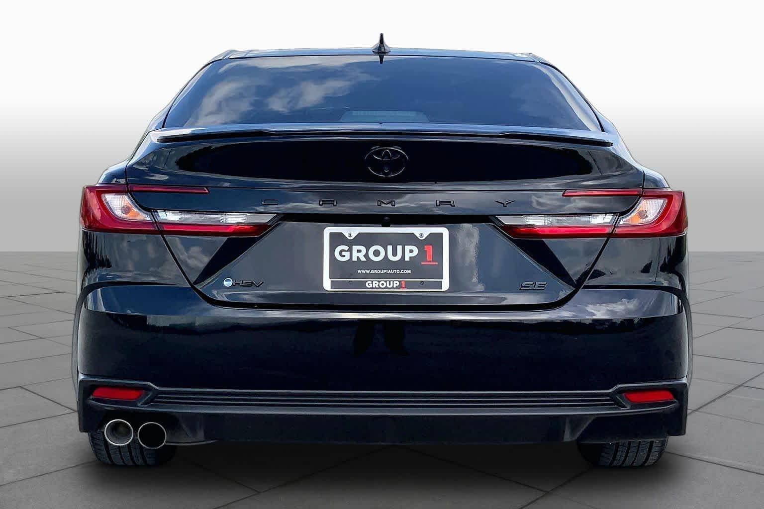 2025 Toyota Camry SE Midnight Black Metallic at Group 1 Toyota Southwest