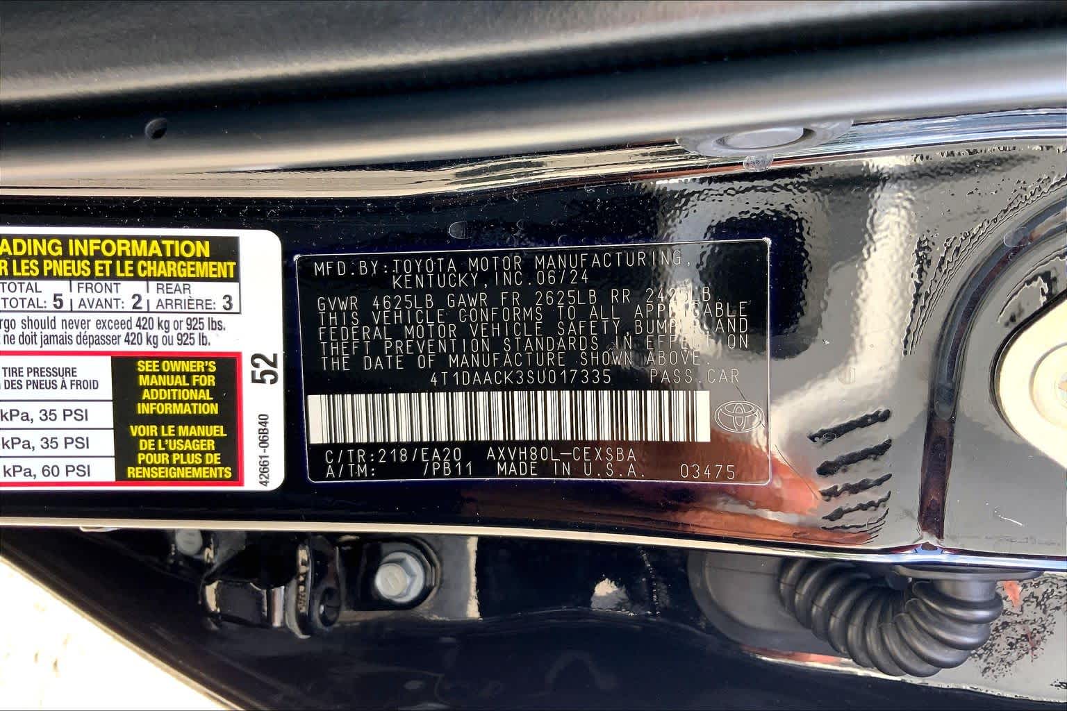 2025 Toyota Camry SE Midnight Black Metallic at Group 1 Toyota Southwest