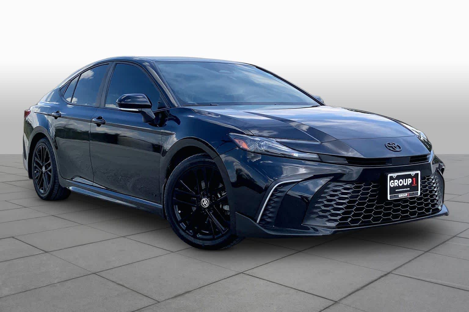 2025 Toyota Camry SE Midnight Black Metallic at Group 1 Toyota Southwest