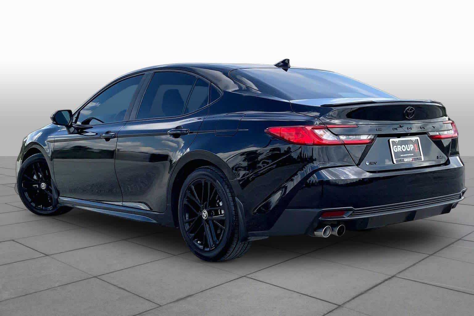 2025 Toyota Camry SE Midnight Black Metallic at Group 1 Toyota Southwest
