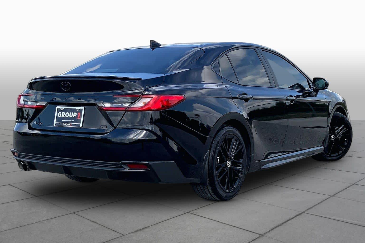 2025 Toyota Camry SE Midnight Black Metallic at Group 1 Toyota Southwest