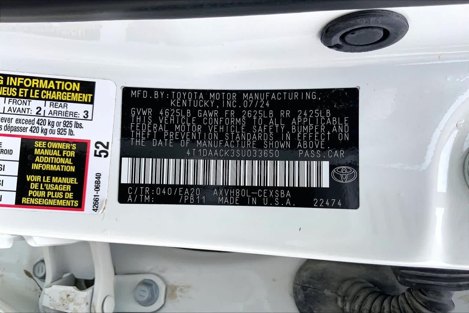 2025 Toyota Camry SE Ice Cap at Texan GMC Buick