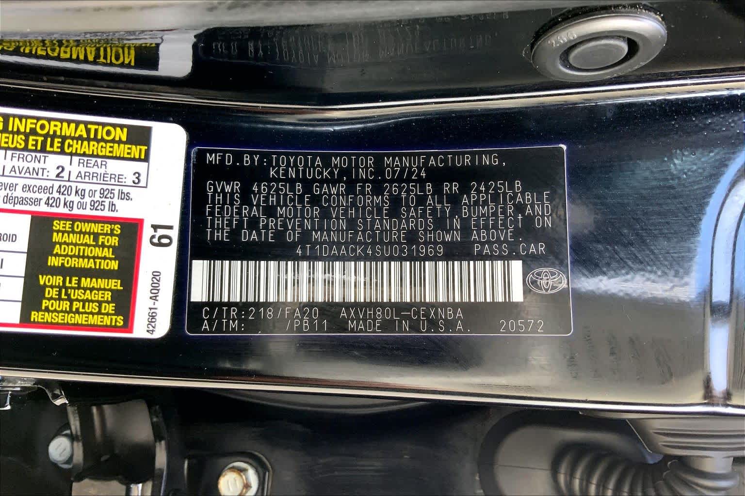 2025 Toyota Camry LE Midnight Black Metallic at Group 1 Toyota Southwest