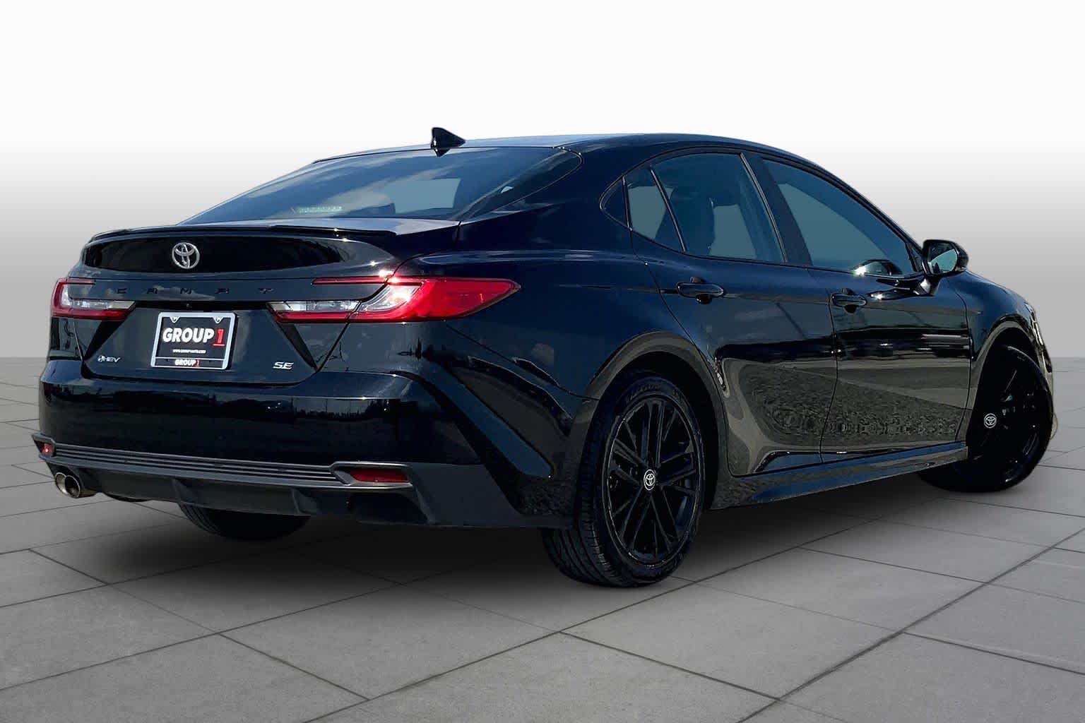 2025 Toyota Camry SE Midnight Black Metallic at Texan GMC Buick