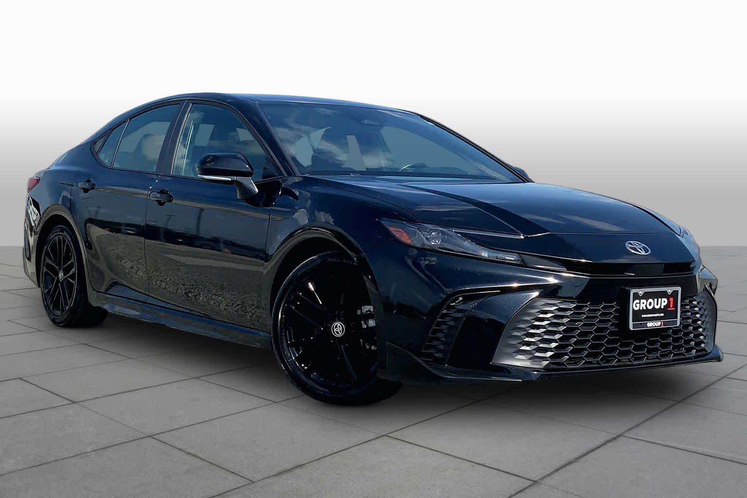 2025 Toyota Camry SE Midnight Black Metallic at Texan GMC Buick