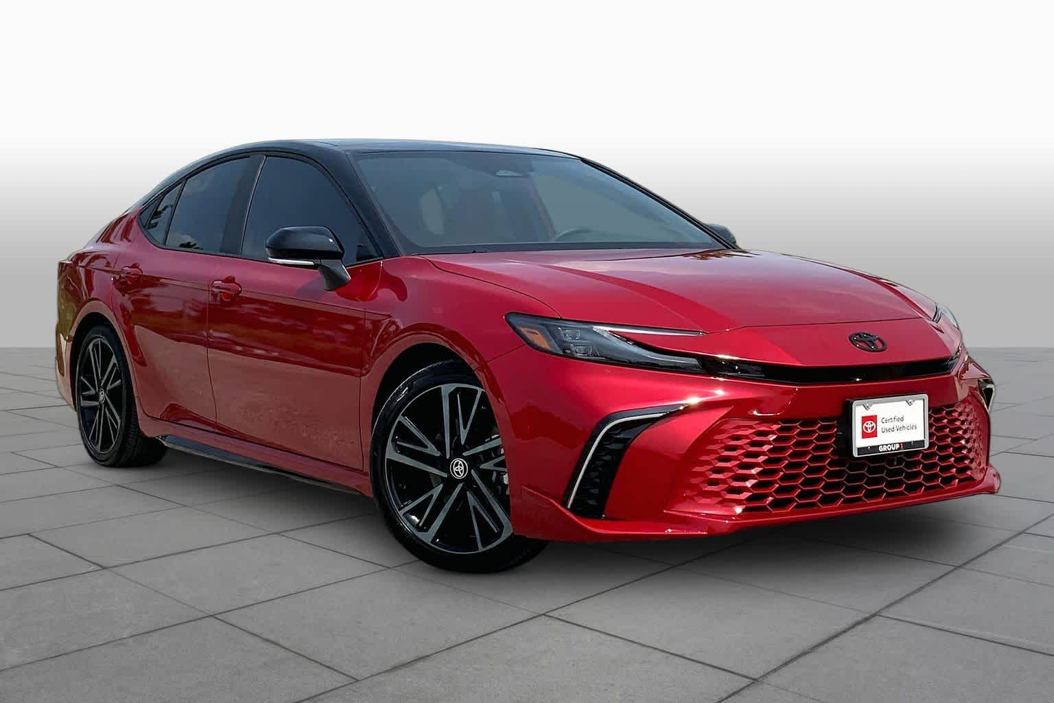 2026 Toyota Camry XSE Supersonic Red w/Midnight Black Metallic Roof at Group 1 Toyota Southwest
