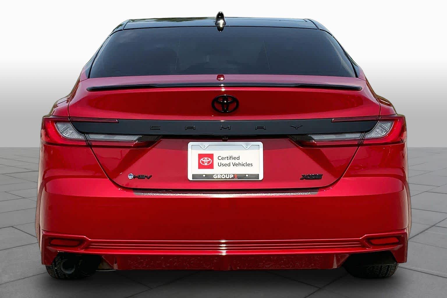 2026 Toyota Camry XSE Supersonic Red w/Midnight Black Metallic Roof at Group 1 Toyota Southwest