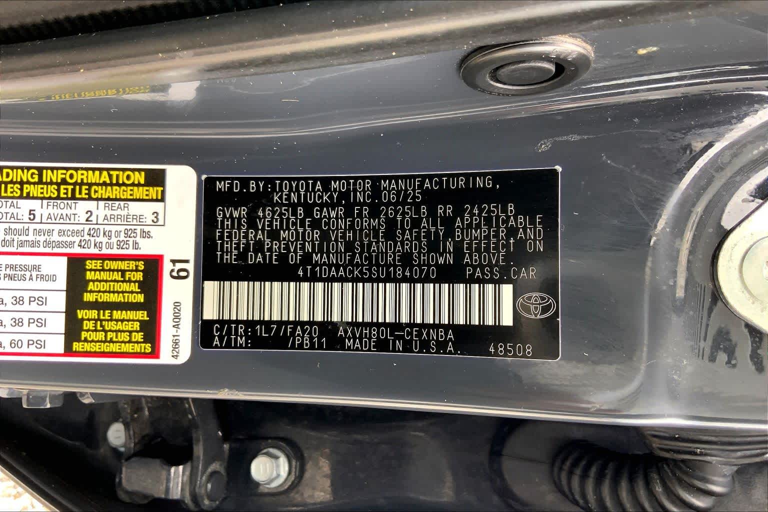 2025 Toyota Camry LE Underground at Texan GMC Buick