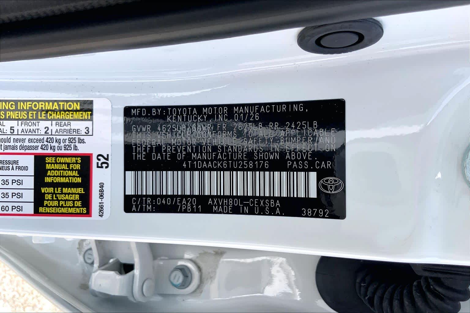 2026 Toyota Camry SE Ice Cap at Baytown Ford