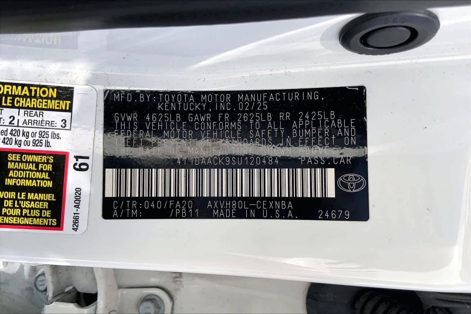 2025 Toyota Camry SE Ice Cap at Group 1 Toyota Southwest