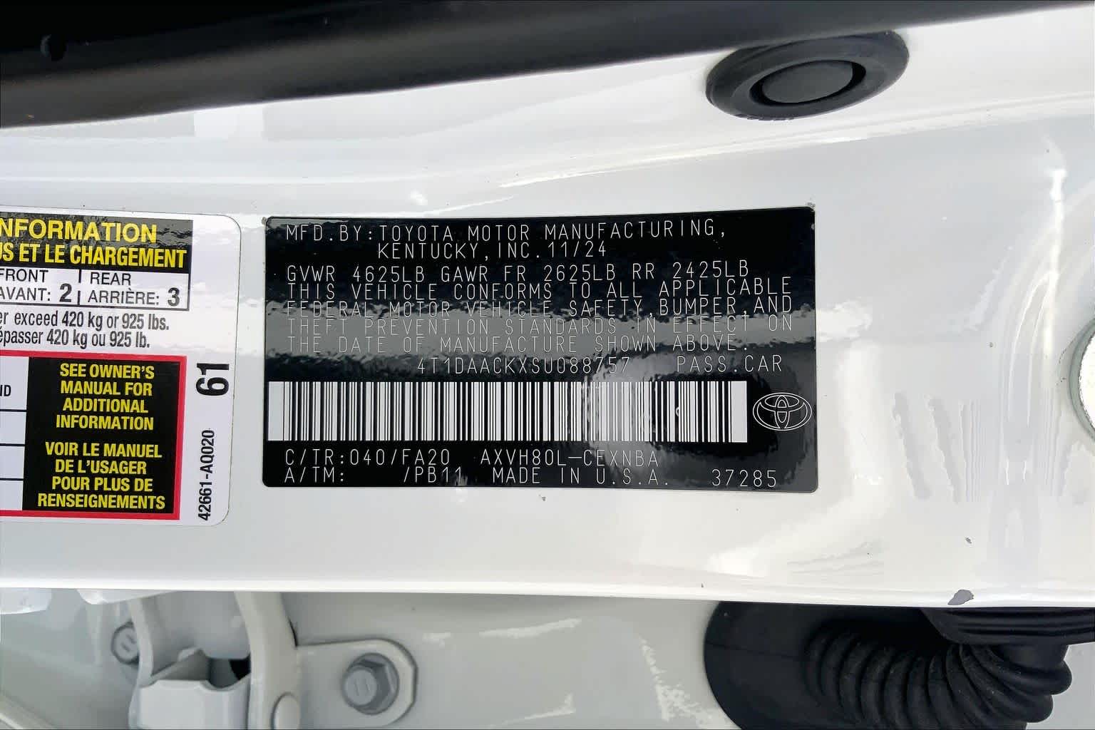 2025 Toyota Camry LE Ice Cap at Group 1 Toyota Southwest