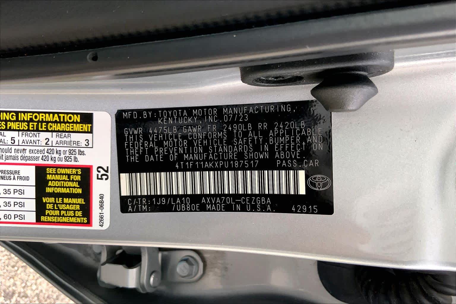 2023 Toyota Camry XLE Celestial Silver Metallic at Mac Haik Ford