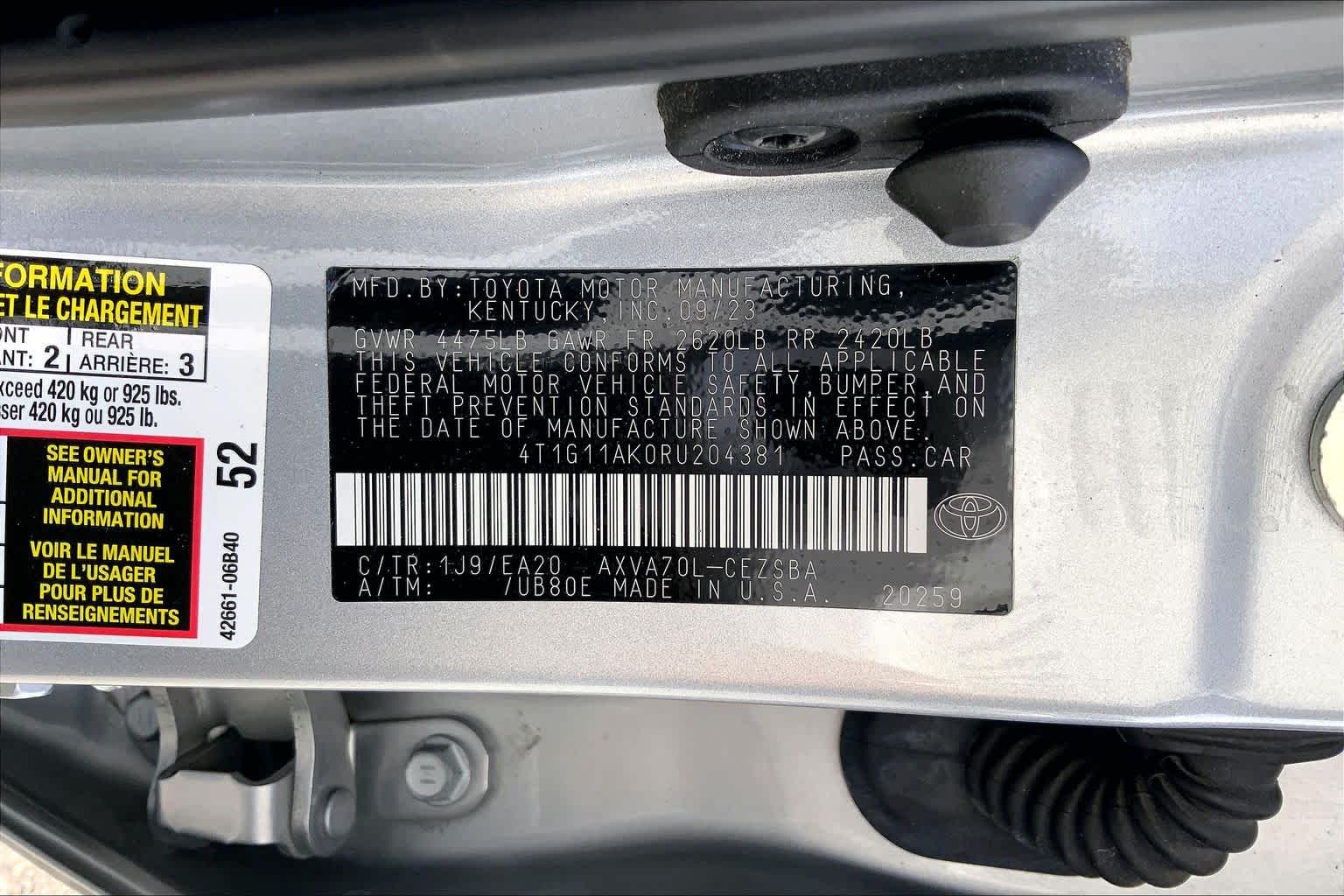 2024 Toyota Camry SE Celestial Silver Metallic at Lexus of Clear Lake