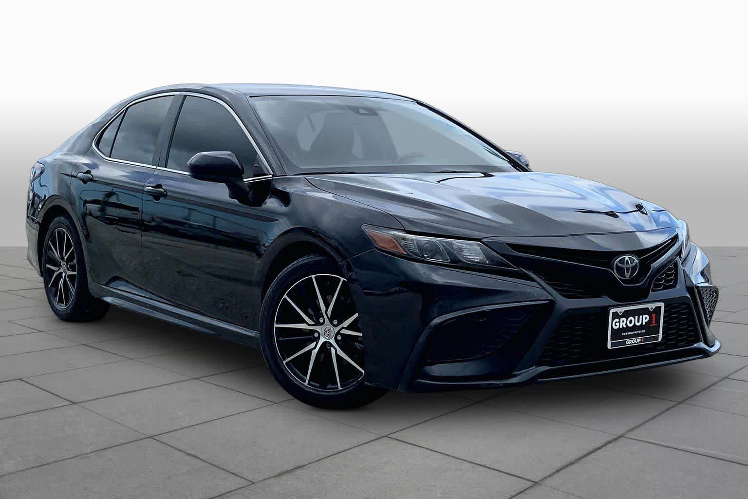 2021 Toyota Camry SE Midnight Black Metallic at Group 1 Toyota Southwest