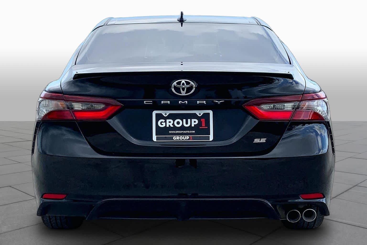 2021 Toyota Camry SE Midnight Black Metallic at Group 1 Toyota Southwest