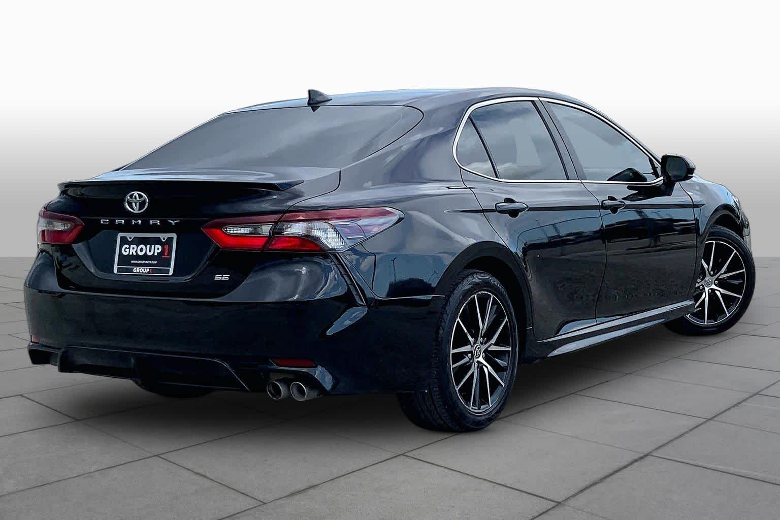 2021 Toyota Camry SE Midnight Black Metallic at Group 1 Toyota Southwest