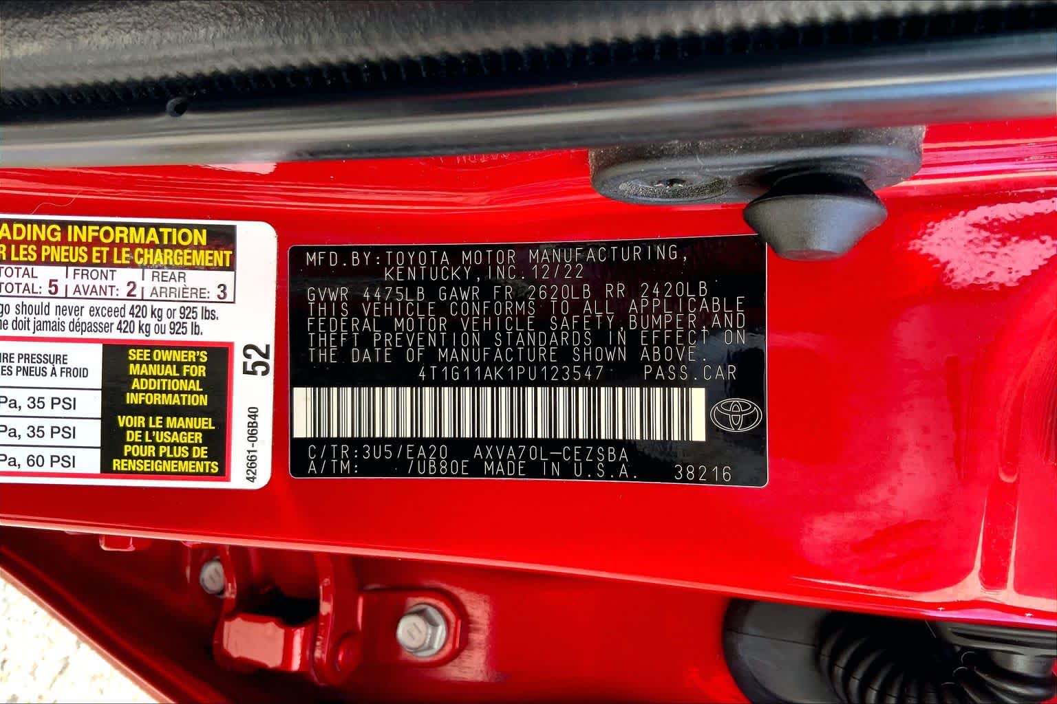 2023 Toyota Camry SE Supersonic Red at AutoNation USA Houston