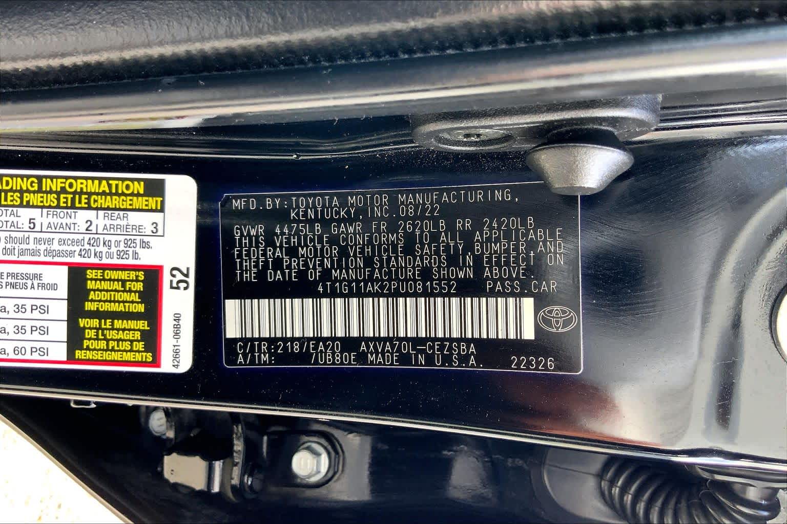 2023 Toyota Camry SE Nightshade Midnight Black Metallic at AutoNation USA Houston