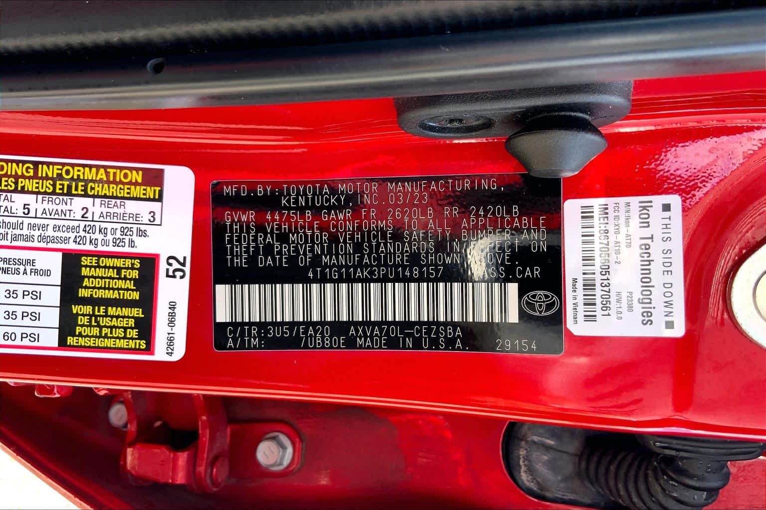 2023 Toyota Camry SE Supersonic Red at AutoNation USA Houston