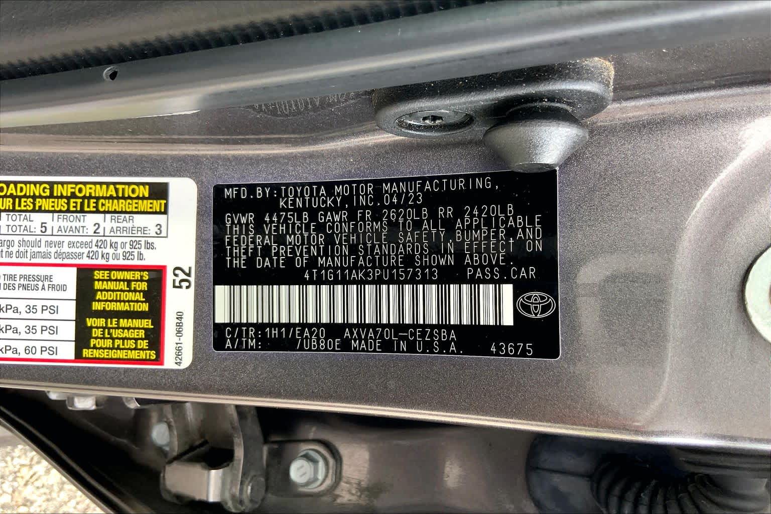 2023 Toyota Camry SE Predawn Gray Mica at Group 1 Toyota Southwest