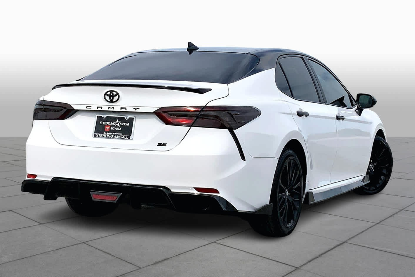 2020 Toyota Camry SE Nightshade Super White at Group 1 Toyota Southwest