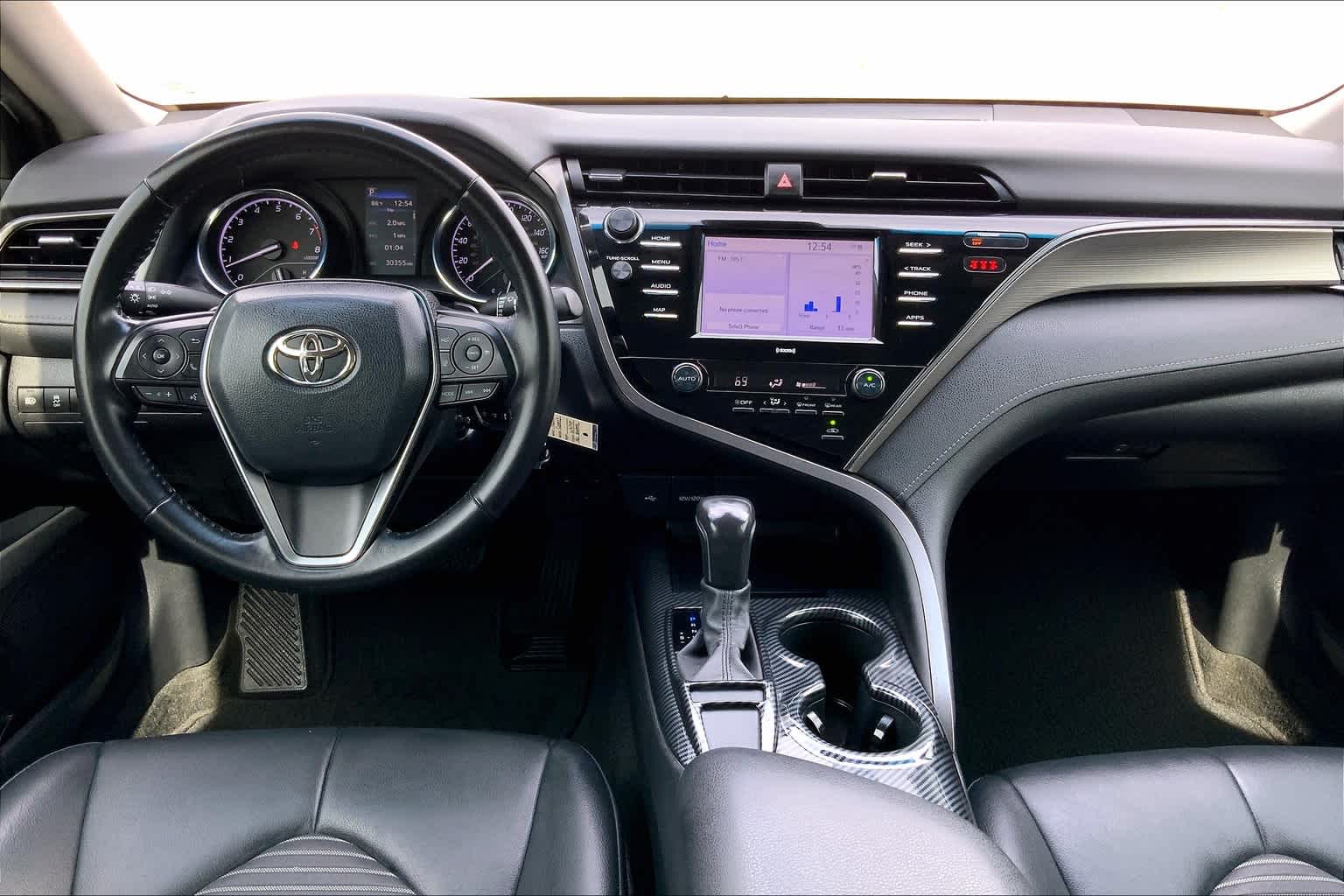 2020 Toyota Camry SE Nightshade Super White at Group 1 Toyota Southwest