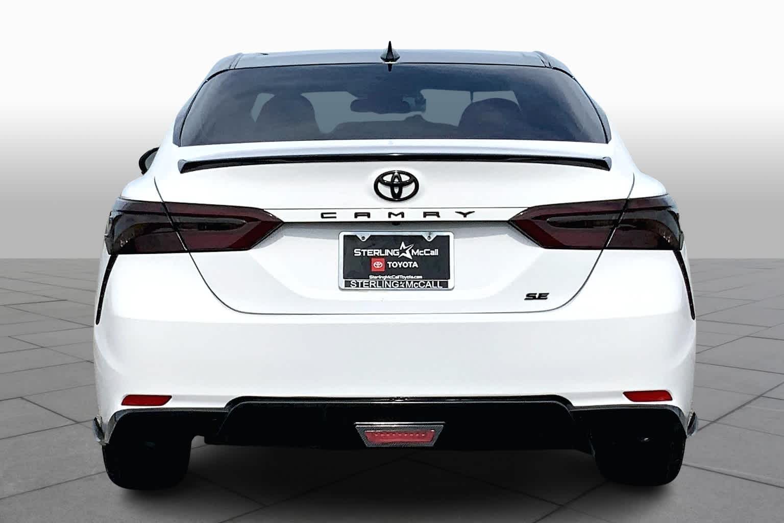 2020 Toyota Camry SE Nightshade Super White at Group 1 Toyota Southwest