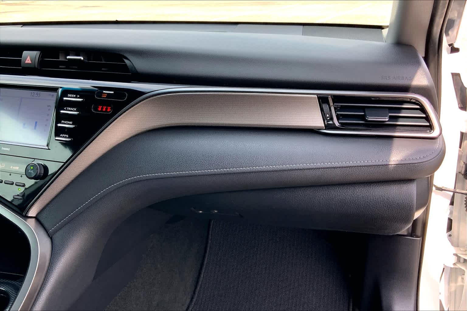 2020 Toyota Camry SE Nightshade Super White at Group 1 Toyota Southwest