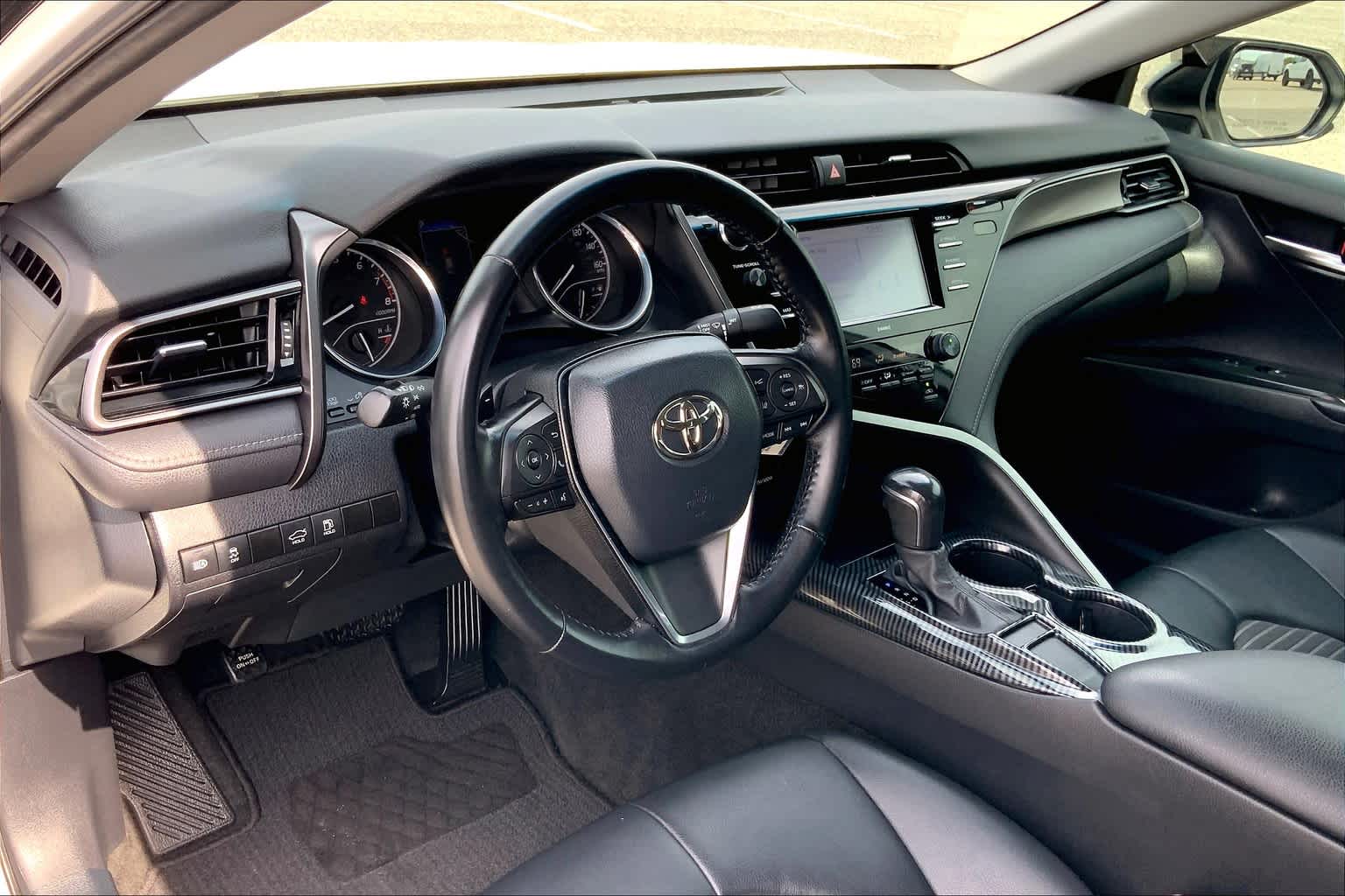 2020 Toyota Camry SE Nightshade Super White at Group 1 Toyota Southwest