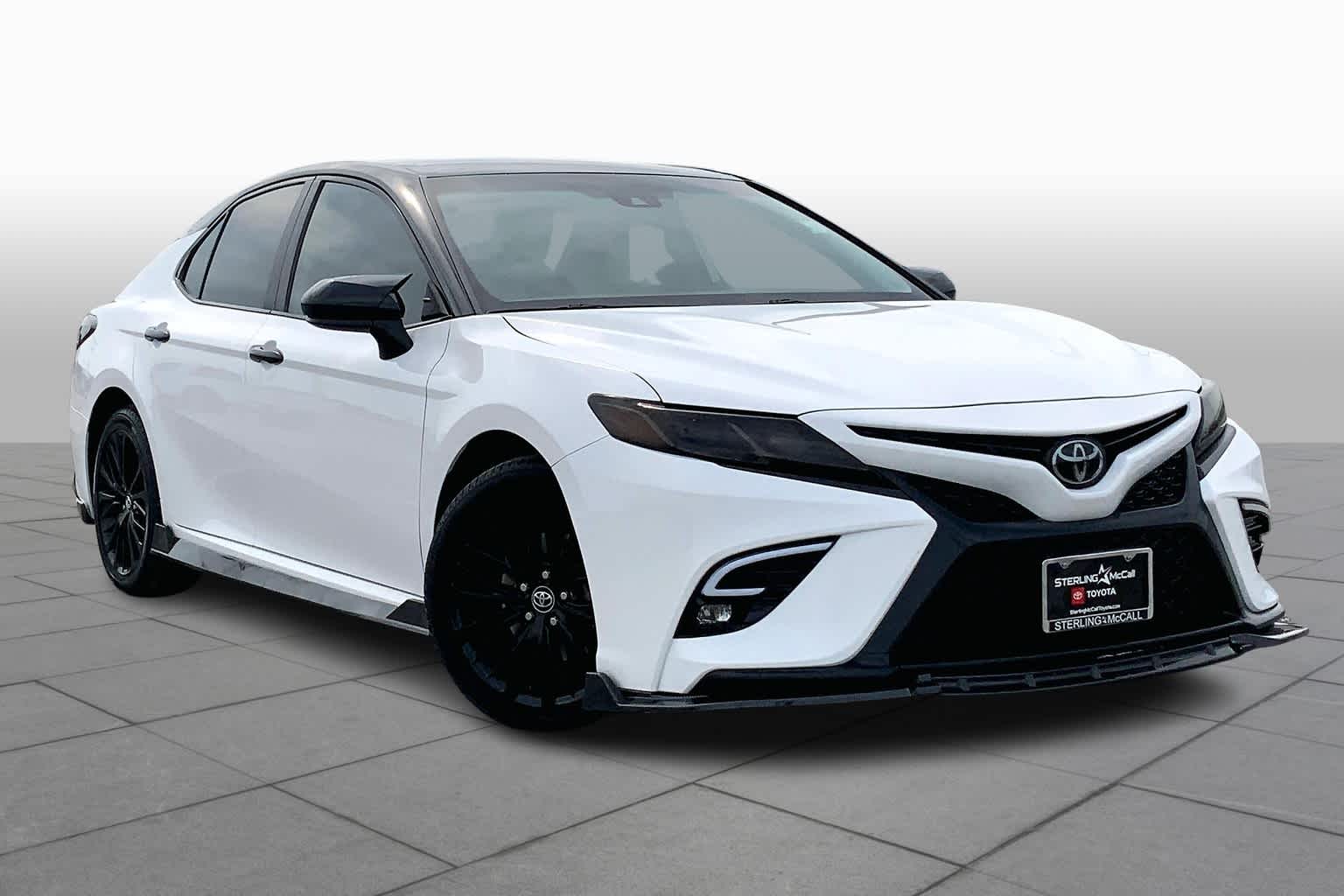 2020 Toyota Camry SE Nightshade Super White at Group 1 Toyota Southwest
