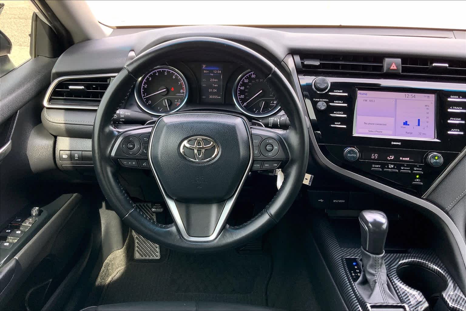 2020 Toyota Camry SE Nightshade Super White at Group 1 Toyota Southwest