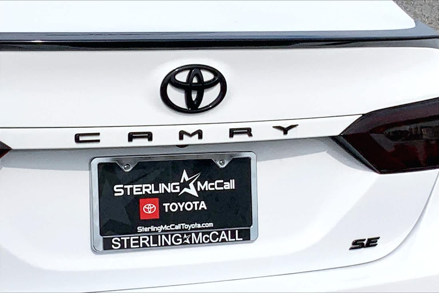 2020 Toyota Camry SE Nightshade Super White at Group 1 Toyota Southwest