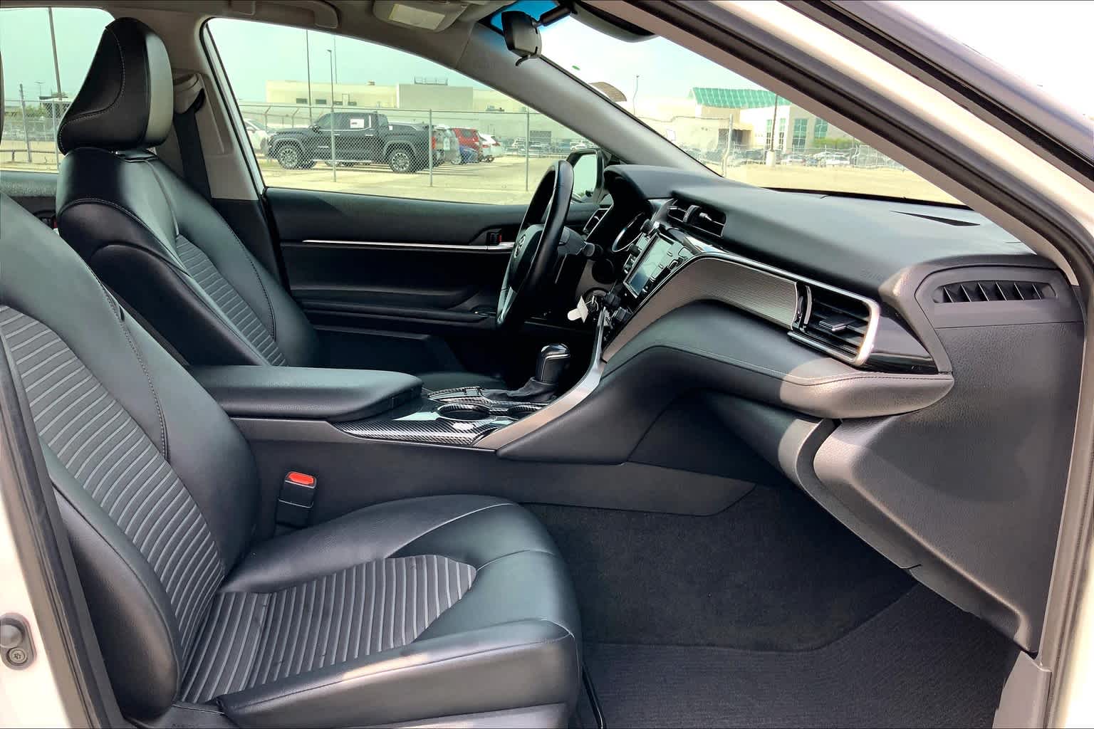 2020 Toyota Camry SE Nightshade Super White at Group 1 Toyota Southwest